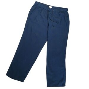 ST. Tropez Navy Linen Pants